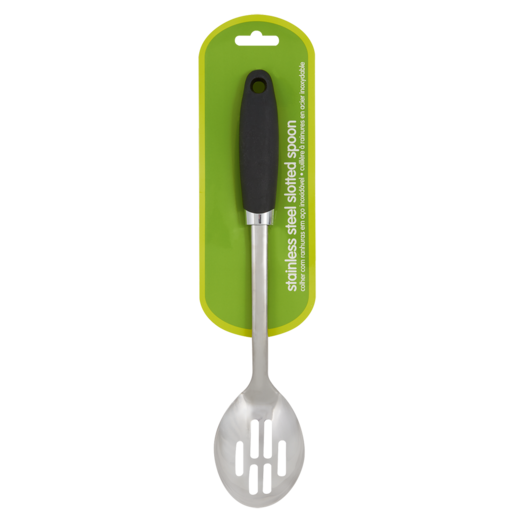 Green Stainless Steel Slotted Spoon