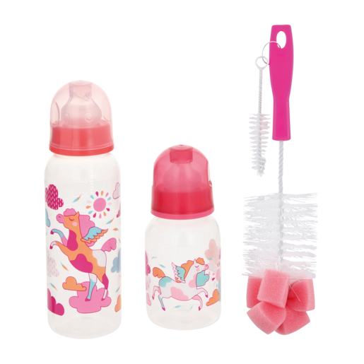 Jolly Tots Bottles with Brush Value Pack 3 Piece