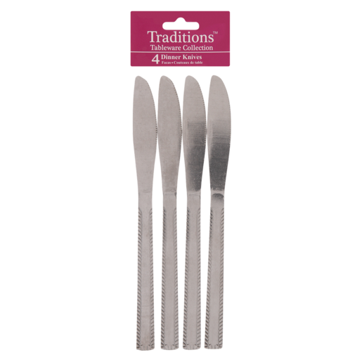 Traditions Dinner Knife Set 4 Piece