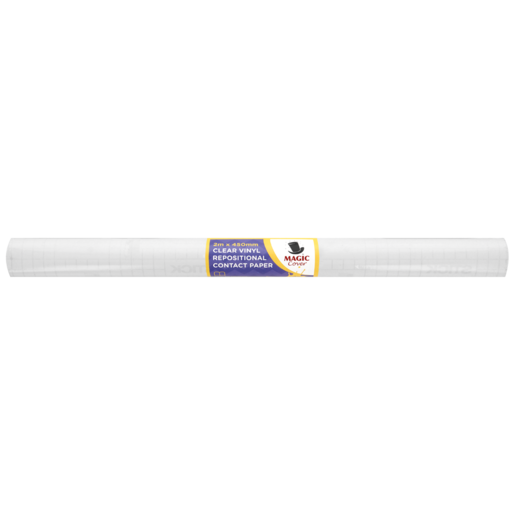 Magic Cover Clear Vinyl Repositional Contact Paper Roll 2m x 450mm