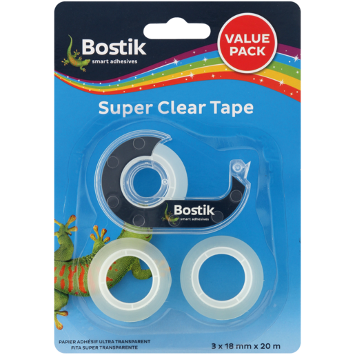 Bostik Super Clear Tape Value Pack 3 Piece