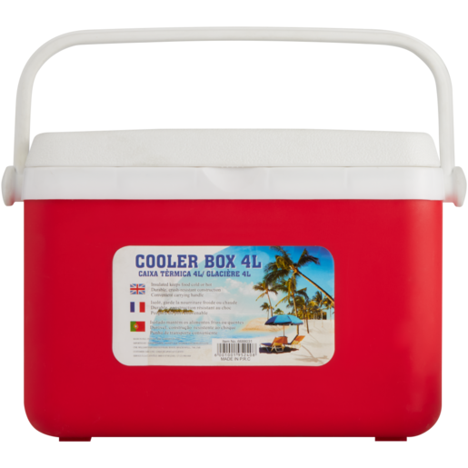 Small Red Cooler Box 4L