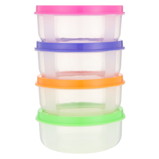 CD HOME 4 PCS Fruit Containers for Fridge -Airtight Food Storage Containers  with Removable Colander - Dishwasher & microwave safe Produce Containers