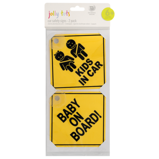 Jolly Tots Car Safety Sign 2 Pack