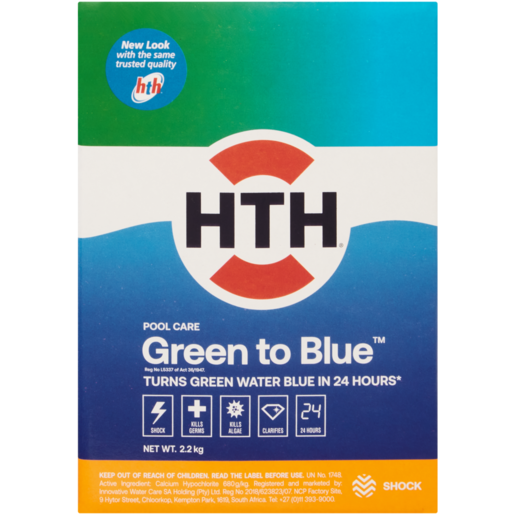 HTH Green to Blue Pool Cleaner 2.2kg 