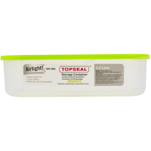 Topseal Brights Storage Container 4.4L (Colour May Vary)