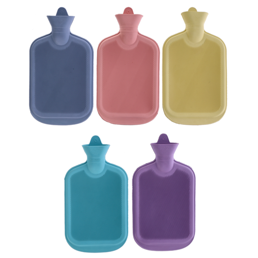 Rubber Hot Water Bottle 2L (Colour May Vary)