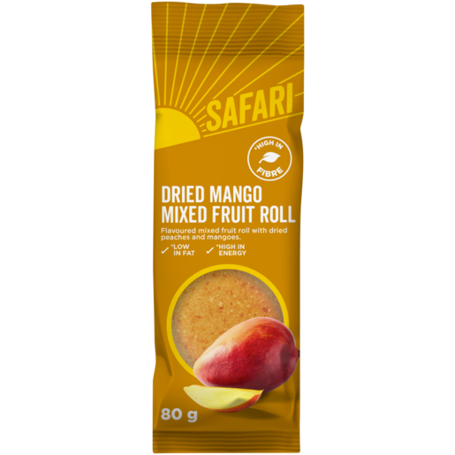 Safari Dried Mango Mixed Fruit Roll 80g 