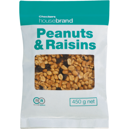 Checkers Housebrand Peanuts & Raisins 450g
