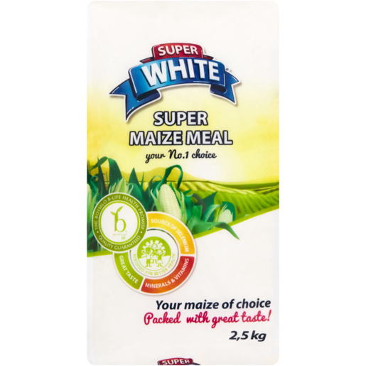 Super White Super Maize Meal 2.5kg 