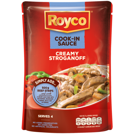 Royco Creamy Stroganoff Cook-In-Sauce Pouch 415g