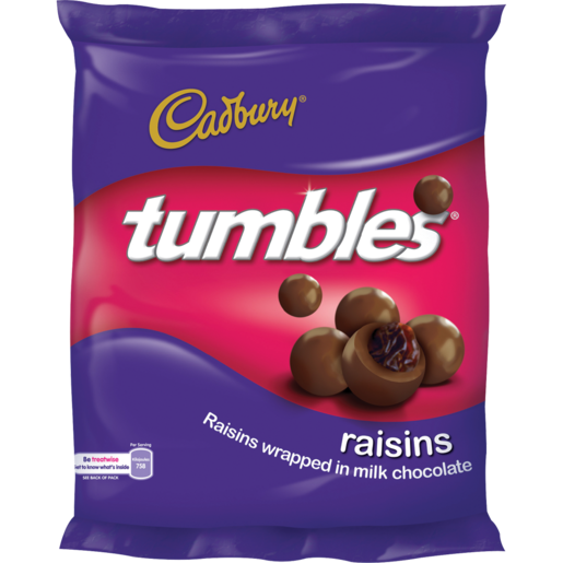 Cadbury Tumbles Raisins Chocolate Balls 65g