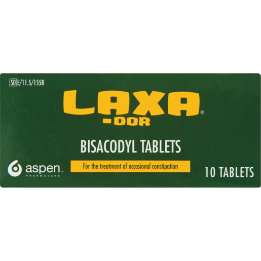 Laxa-Dor Bisacodyl Tablets 10 Pack