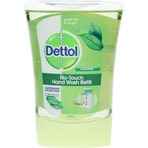 Dettol No Touch Green Tea & Ginger Scented Hand Wash Refill 250ml