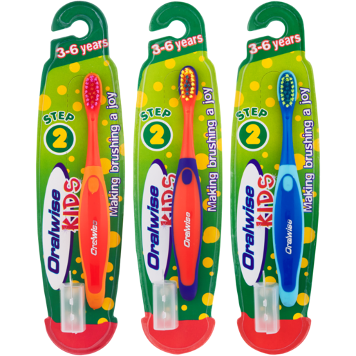 Oralwise Step 2 Kids Toothbrush (Assorted Item - Supplied At Random)