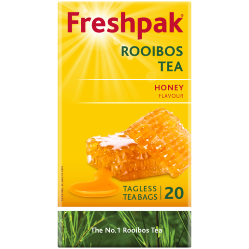 Freshpak Honey Flavoured Rooibos Tagless Teabags 20 Pack