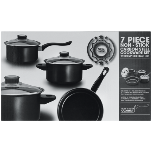 Carbon Steel Cookware Set 7 Piece