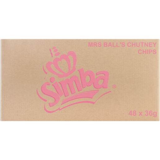 Simba Mrs H.S. Ball's Chutney Potato Chips 48 x 36g