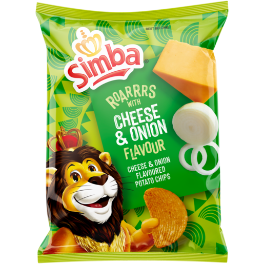 Simba Cheese & Onion Flavoured Potato Chips Bag 36g