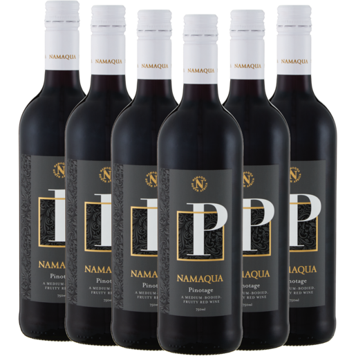Namaqua Wine Pinotage Red Wine Bottles 6 x 750ml