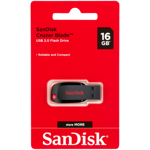 SanDisk Cruzer Blade USB-A 2.0 Flash Drive 16GB