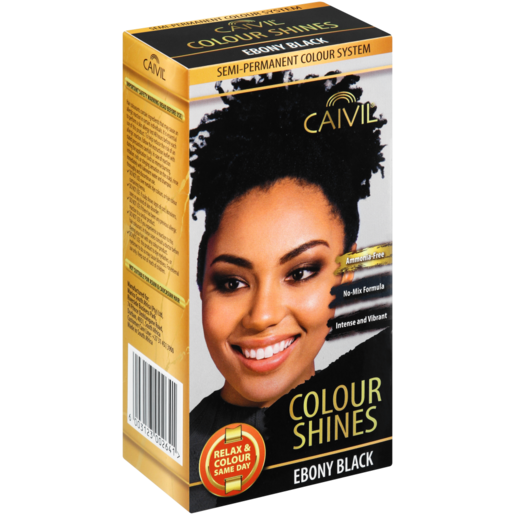 Caivil Colour Shines Semi Permanent Ebony Black Hair Colour 90ml | Hair  Colourants & Dyes | Hair Care | Health & Beauty | Shoprite ZA