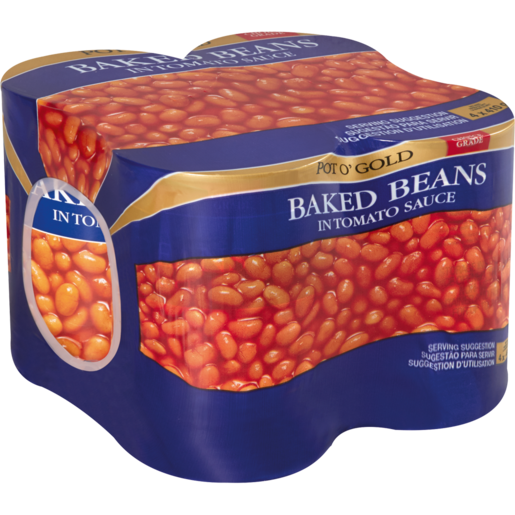 Pot O' Gold Baked Beans In Tomato Sauce Cans 4 x 410g