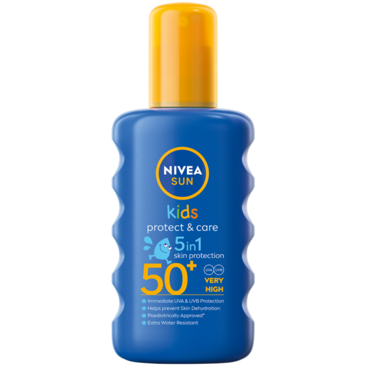 NIVEA SUN Kids Protect & Care SPF50+ Extra Water Resistant Sun Spray 200ml
