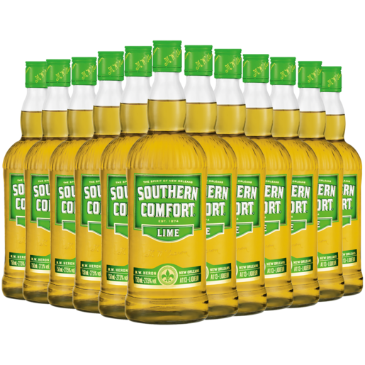 Southern Comfort Lime Liqueur Bottles 12 x 750ml