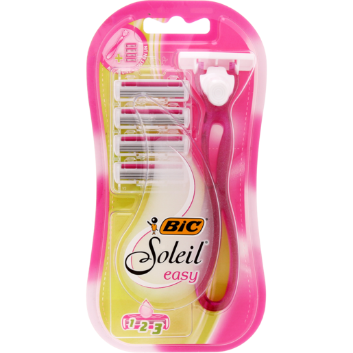 BIC Soleil Easy Women's Disposable Razors Blister Cartridges 1 Pack + 4
