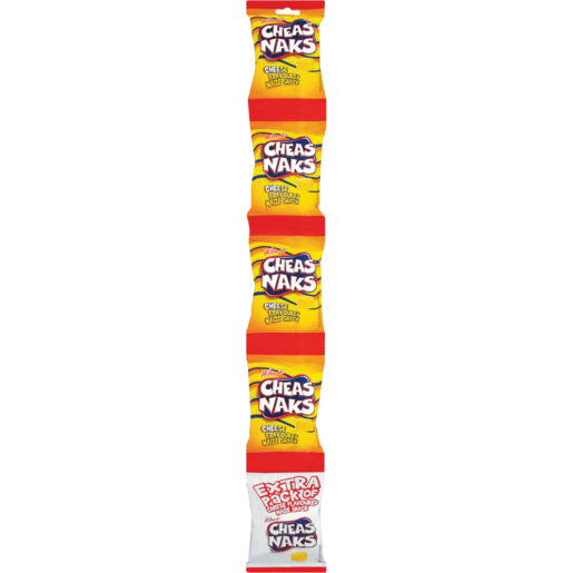 Cheas Naks Cheese Flavoured Maize Snack 5 x 22g