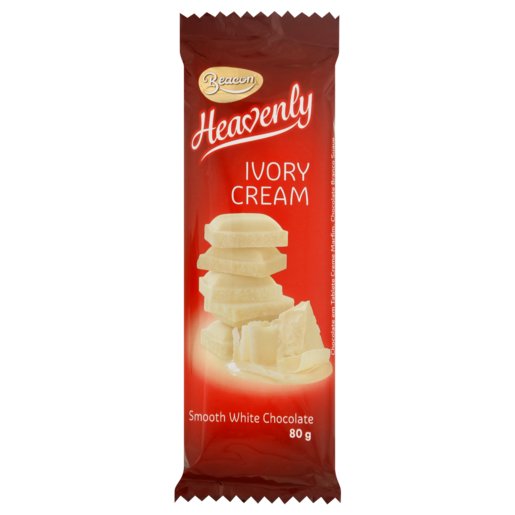 Heavenly Ivory Cream White Chocolate Slab 80g