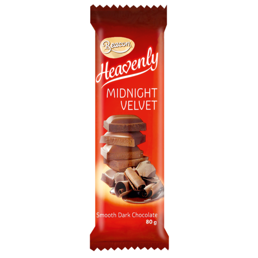Heavenly Midnight Velvet Chocolate Slab 80g