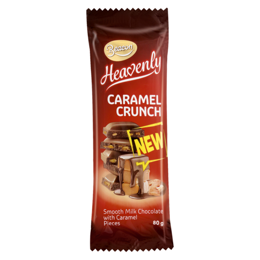 Heavenly Caramel Crunch Chocolate Slab 80g