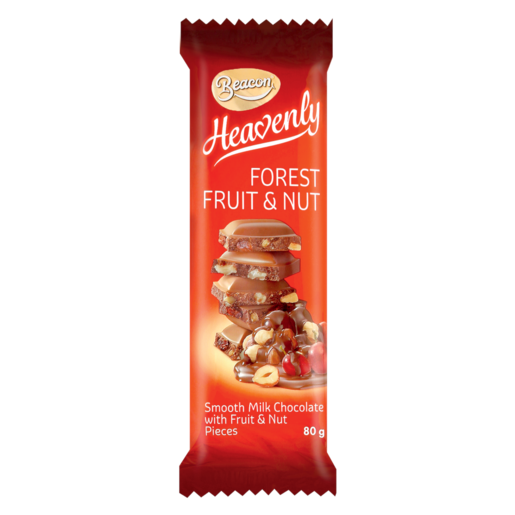 Heavenly Forest Fruit & Nut Chocolate Slab 80g
