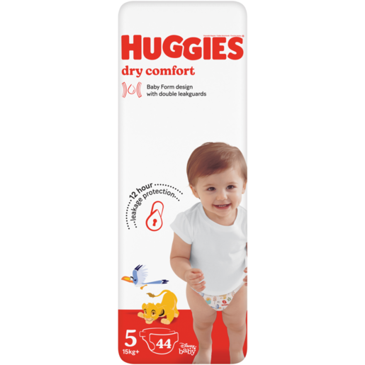 Huggies Size 5 Dry Comfort Nappies 44 Pack