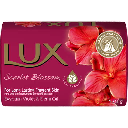 Lux Scarlet Blossom Cleansing Bar Soap 175g