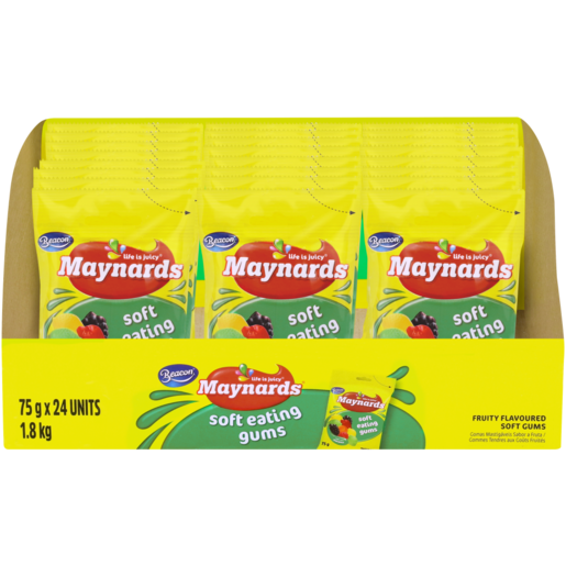 Maynards Soft Eating Gums Box 24 x 75g