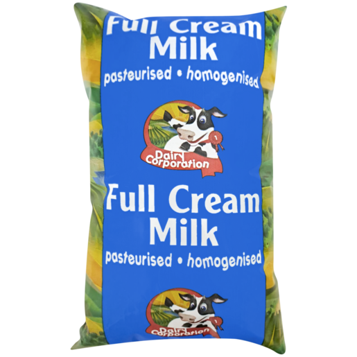 Dairy Corporation Full Cream Milk Sachet 1L 