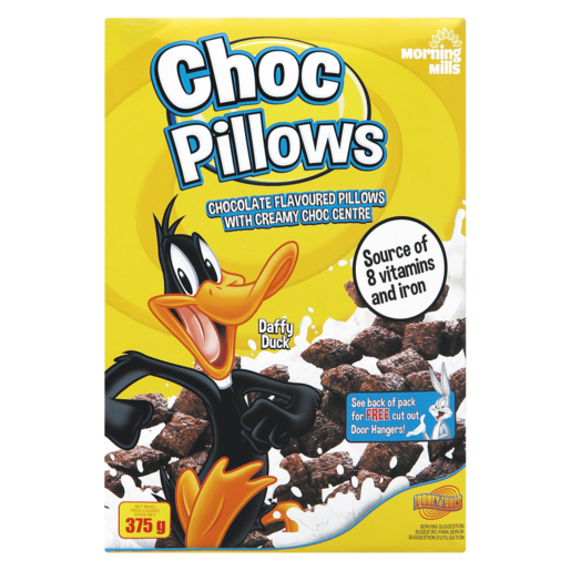 Morning Mills Chocolate Flavoured Pillows Cereal 375g