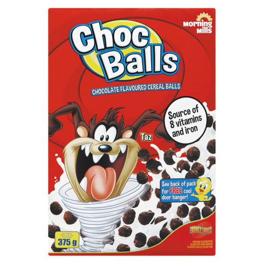 Morning Mills Chocolate Flavoured Cereal Balls 375g