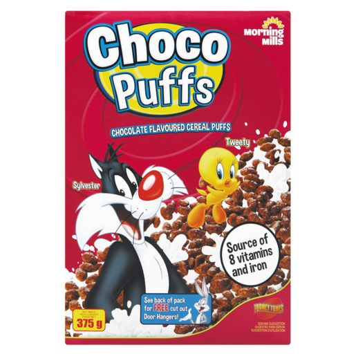 Morning Mills Chocolate Flavoured Cereal Puffs 375g