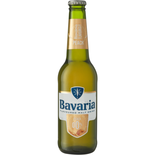 Bavaria Peach Flavoured Non-Alcoholic Malt Drink 340ml 