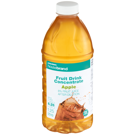 Checkers Housebrand Apple Fruit Concentrated Drink 1.25L