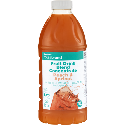Checkers Housebrand Peach & Apricot Fruit Concentrated Dairy Blend 1.25L