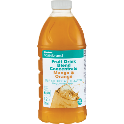 Checkers Housebrand Mango & Orange Concentrated Dairy Blend 1.25L