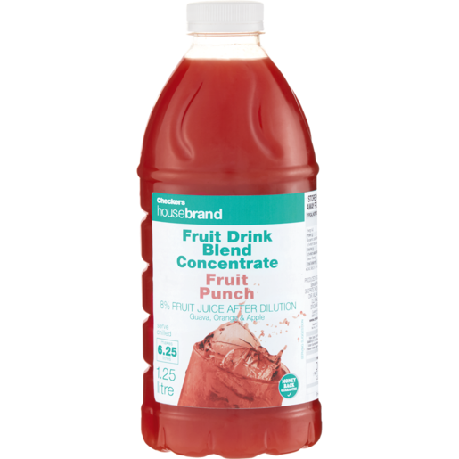 Checkers Housebrand Fruit Punch Concentrated Blend 1.25L
