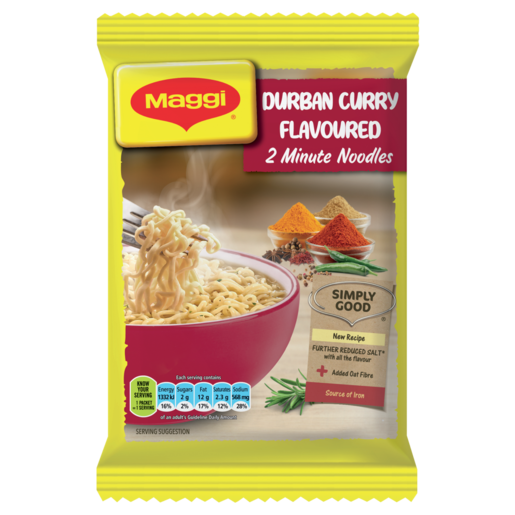 Maggi Durban Curry Flavoured 2 Minute Noodles 73g