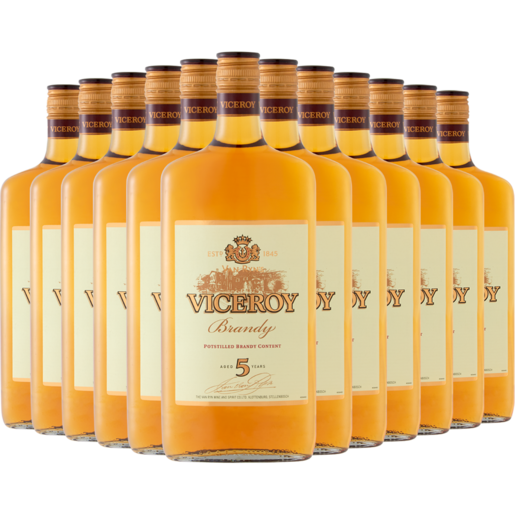 Viceroy 5 Year Old Potstill Brandy Bottles 12 x 750ml