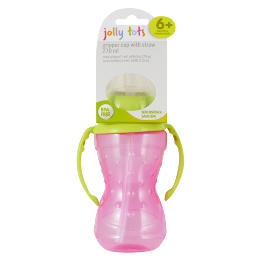 Jolly Tots Gripper Cup With Straw